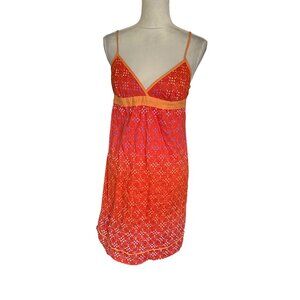 Vintage Y2k Empire Waist BabyDoll Midi Dress Polka Dot Size M By Rozy READ